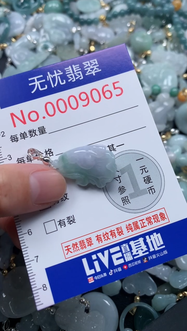 翡翠未镶嵌吊坠(不含链)9065