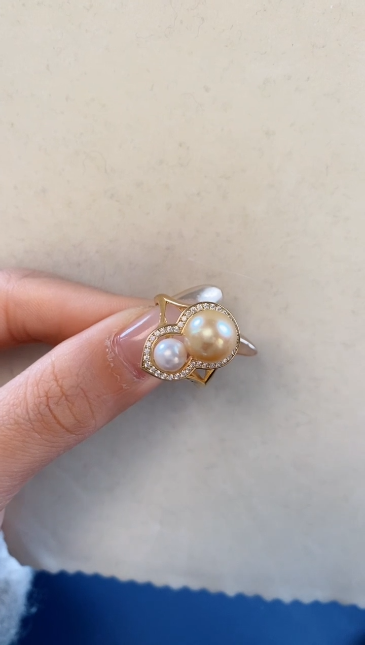 【闪购商品】海水珍珠戒指银S925镶嵌1