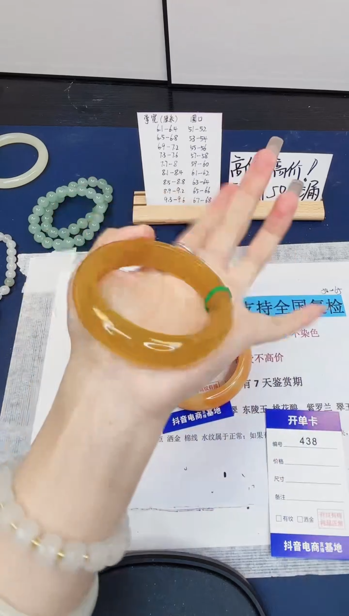 【闪购商品】石英质玉手镯未镶嵌438-财气镯-圈口59