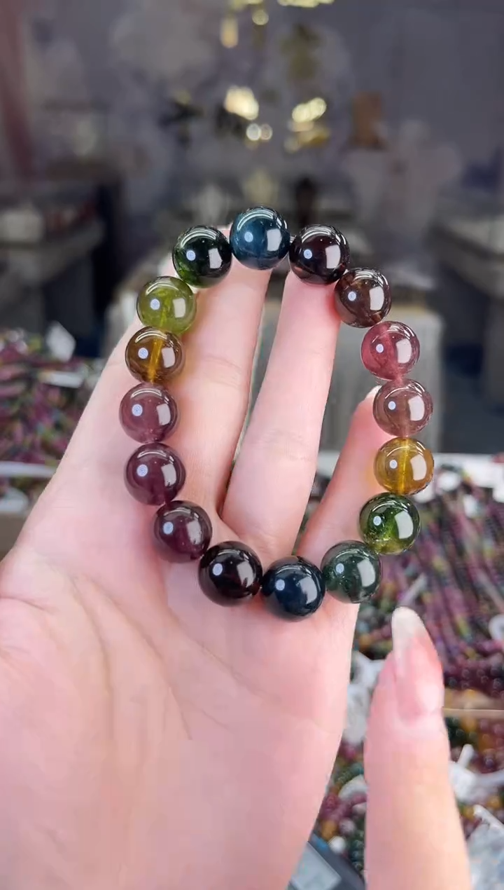 【闪购商品】/未镶嵌碧玺12mm+碧玺单圈多样性发货