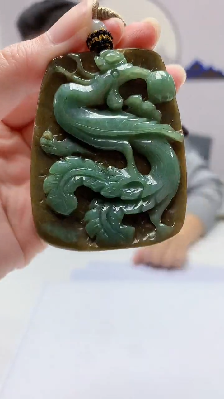 【闪购商品】定制翡翠未镶嵌4917zm-毛货挂件凤凰75