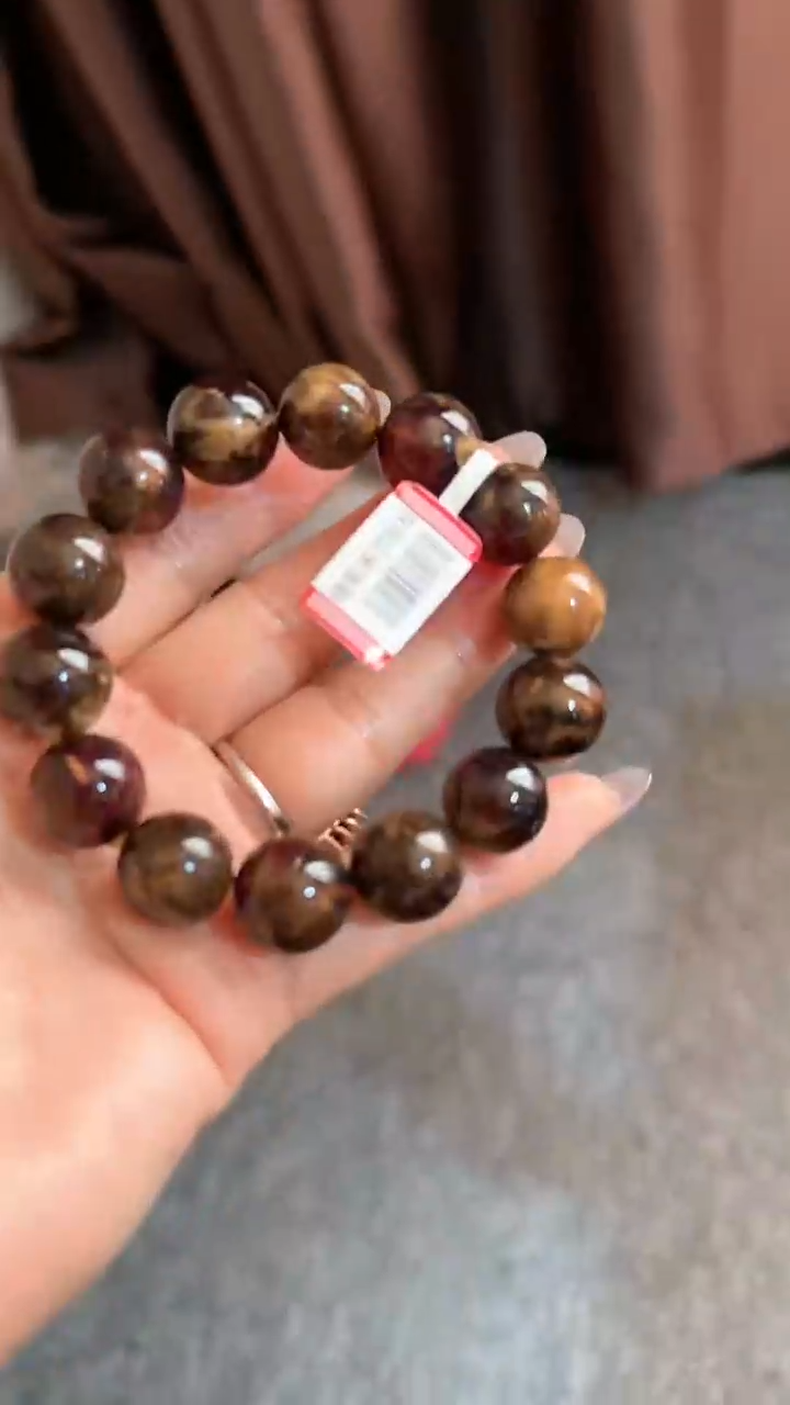 【闪购商品】琥珀手链未镶嵌规格15溶洞蜜手串#81