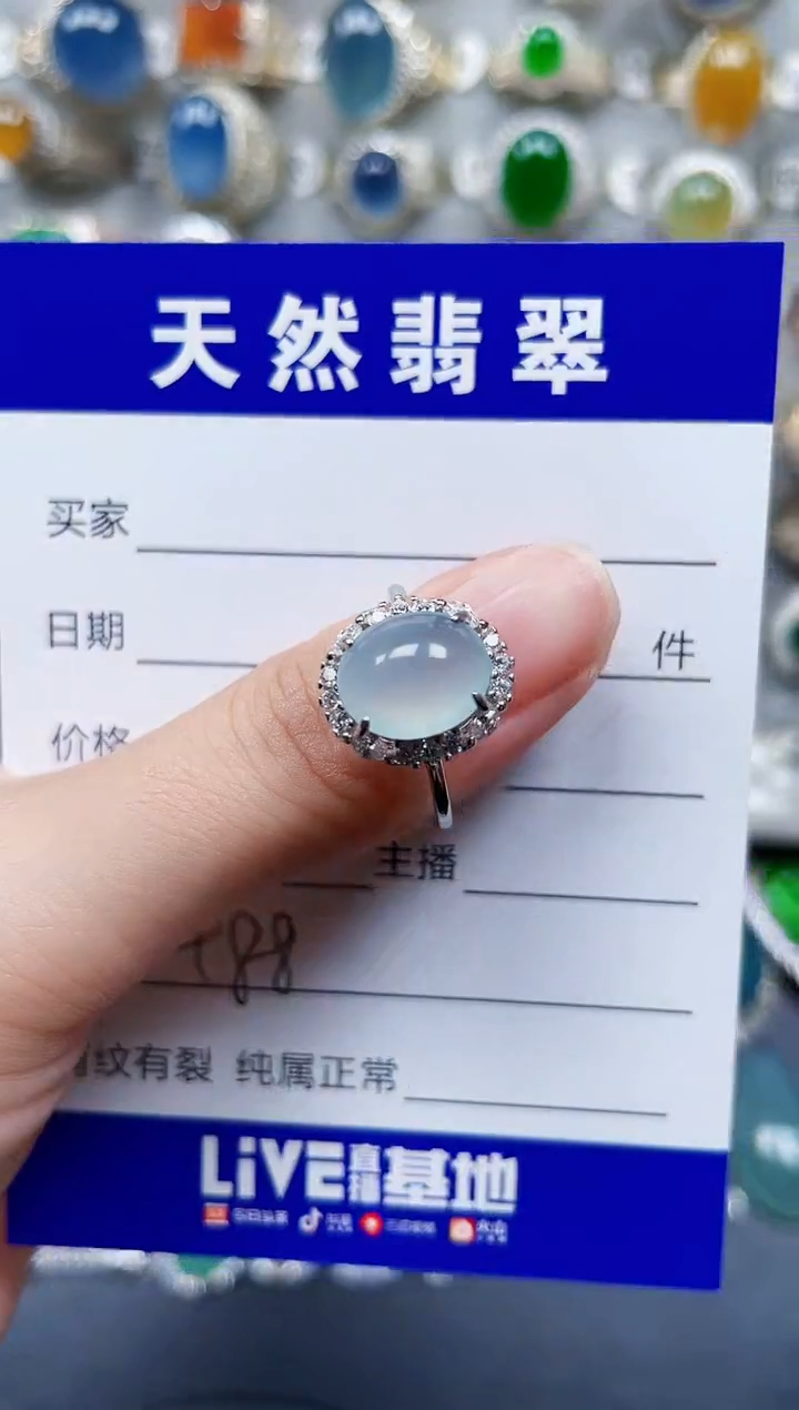 银S925镶嵌戒指翡翠488