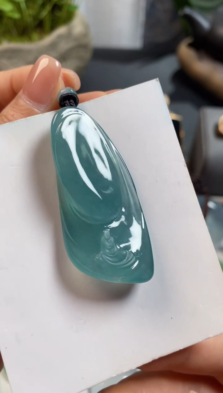 【闪购商品】翡翠颈饰未镶嵌翡翠悟道吊坠