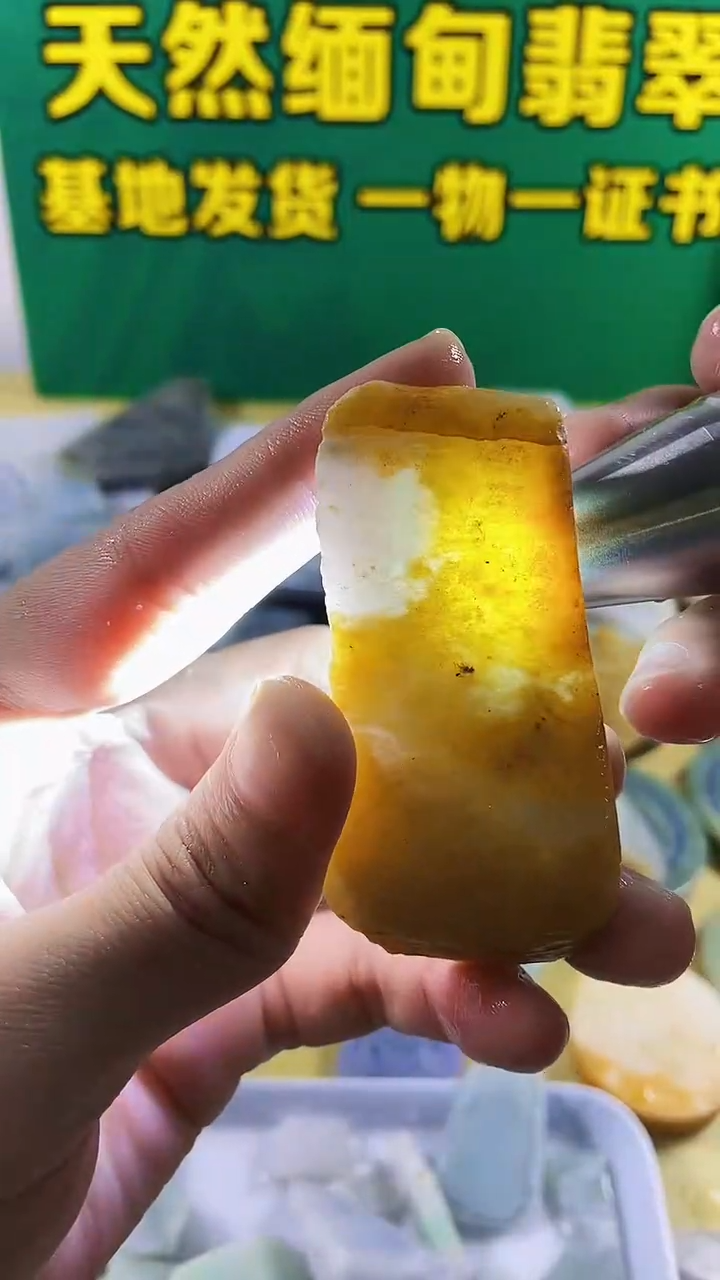 翡翠未镶嵌颈饰裸石029