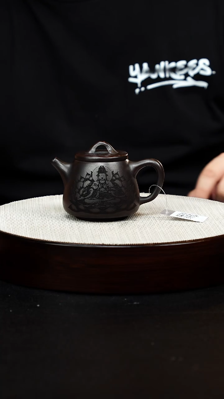 茶壶紫砂宜兴原矿纯手工紫砂 高瓢 石红