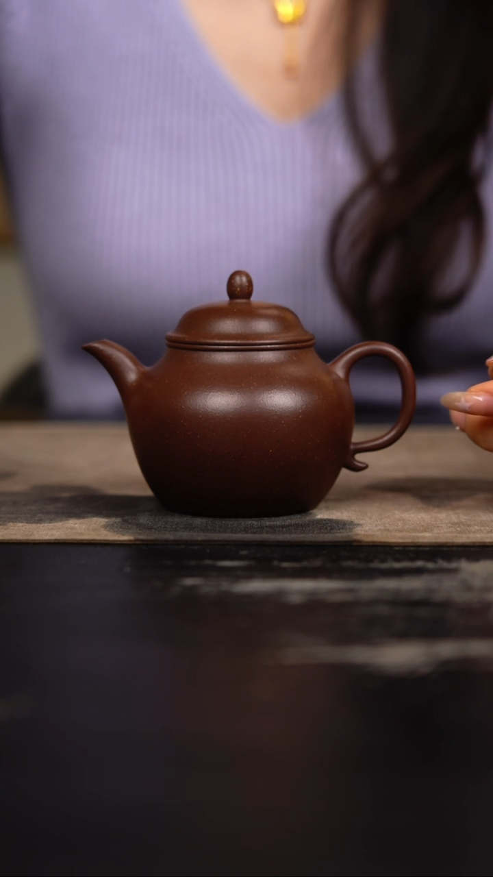 茶壶紫砂老紫泥秋水
