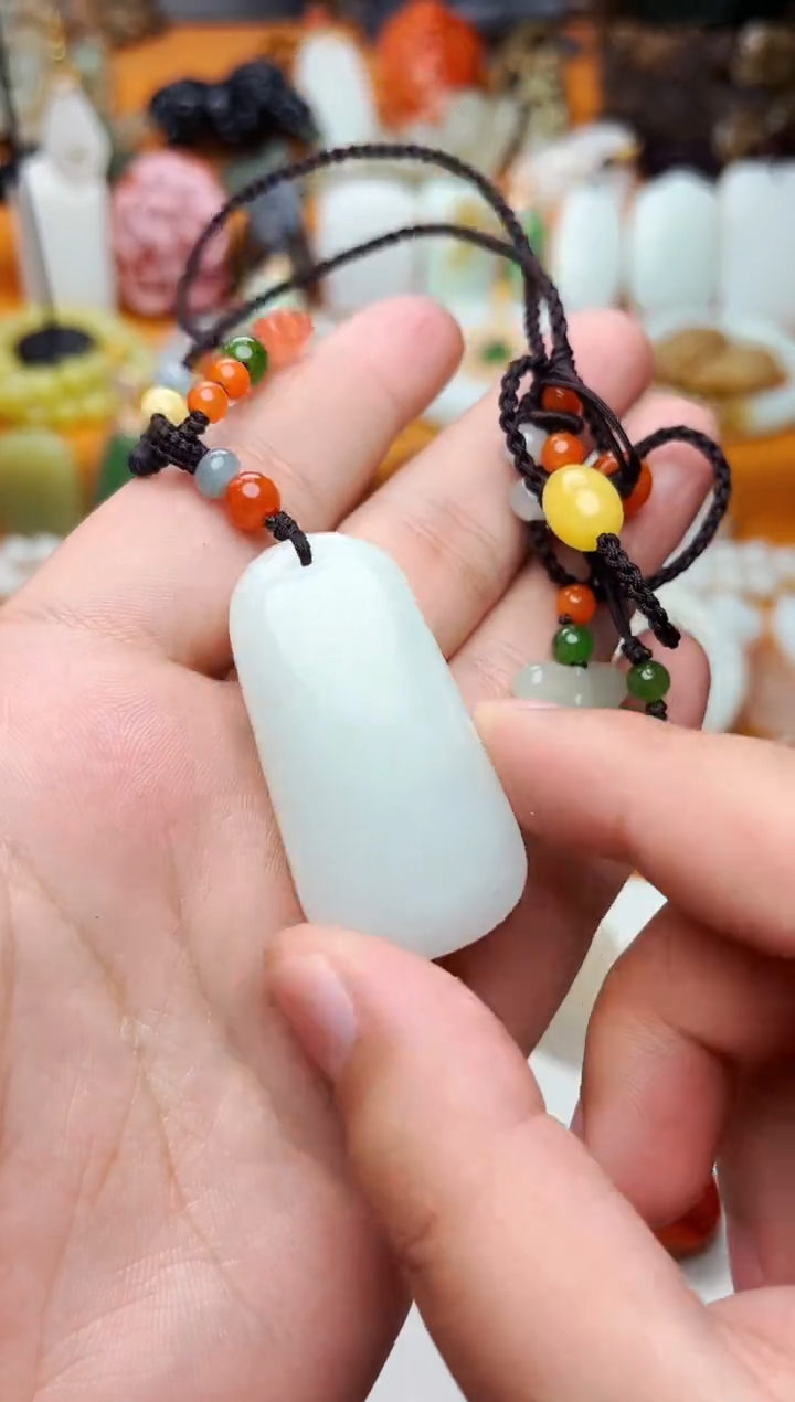 【闪购商品】和田玉颈饰未镶嵌无事牌01