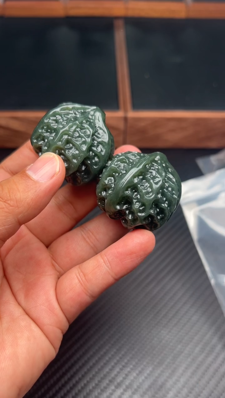 未镶嵌和田玉珠宝半成品若羌微色差核桃多样性发货拍一发一