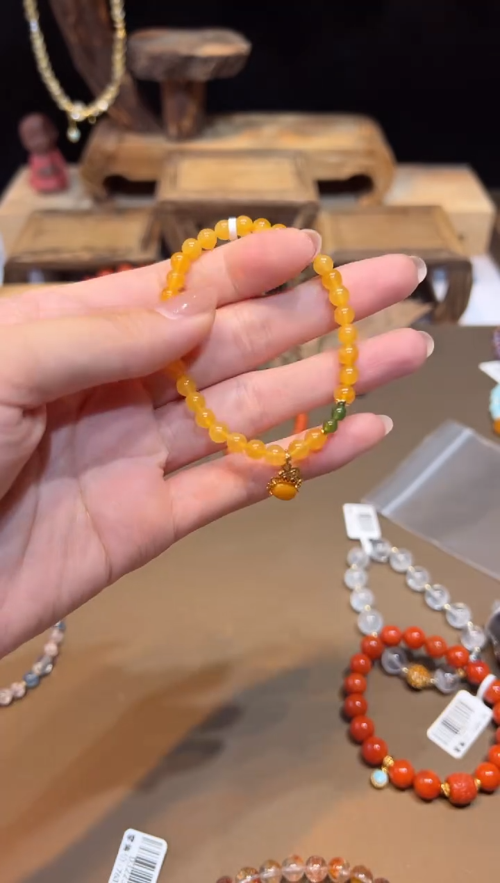 手饰琥珀未镶嵌手饰@@E6712