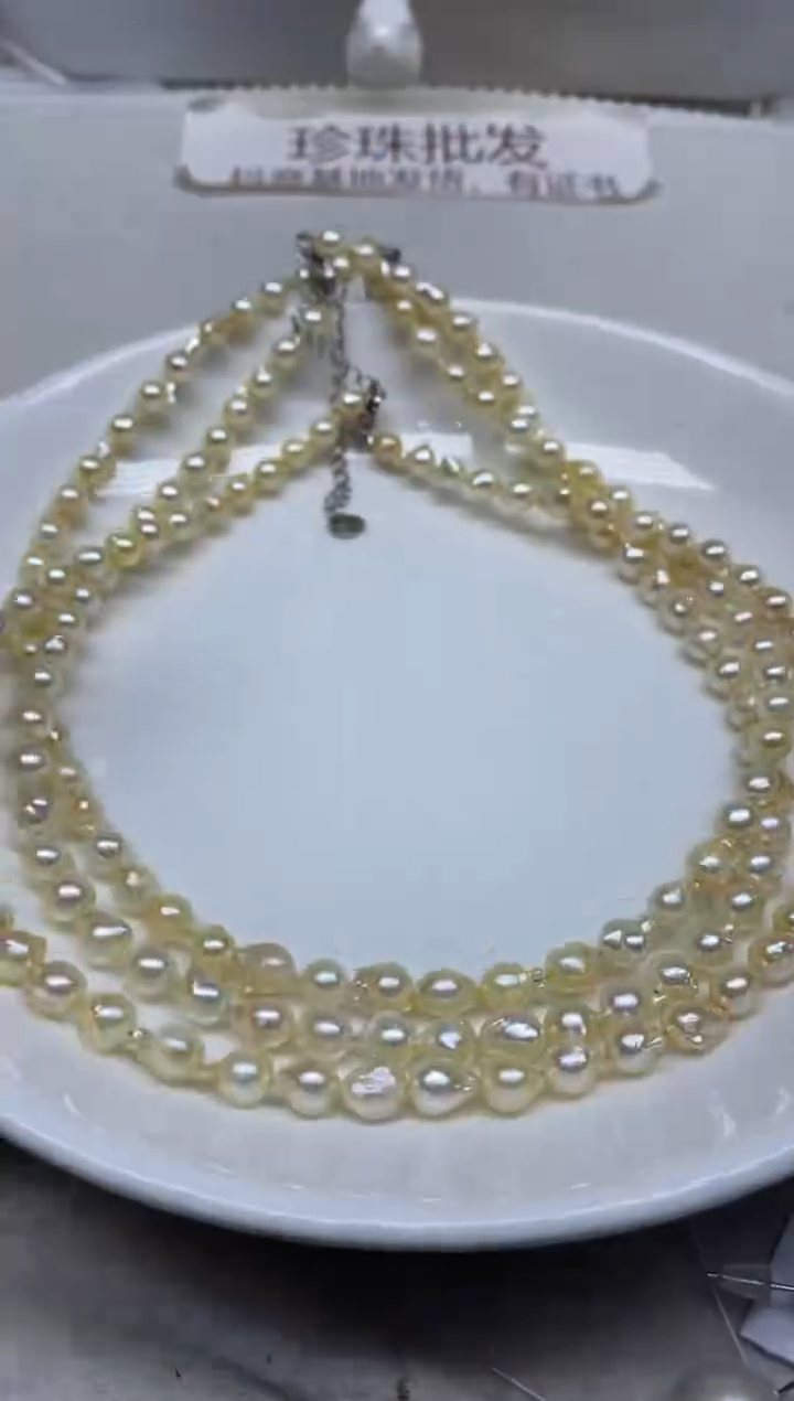 未镶嵌海水珍珠颈饰6-7发1