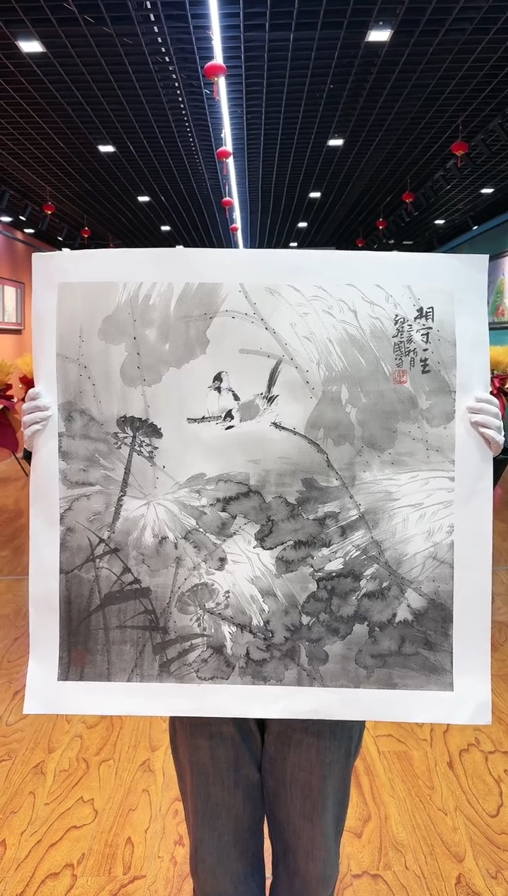 【闪购商品】国画孙桂国老师字画，带亲笔合影证书15-11