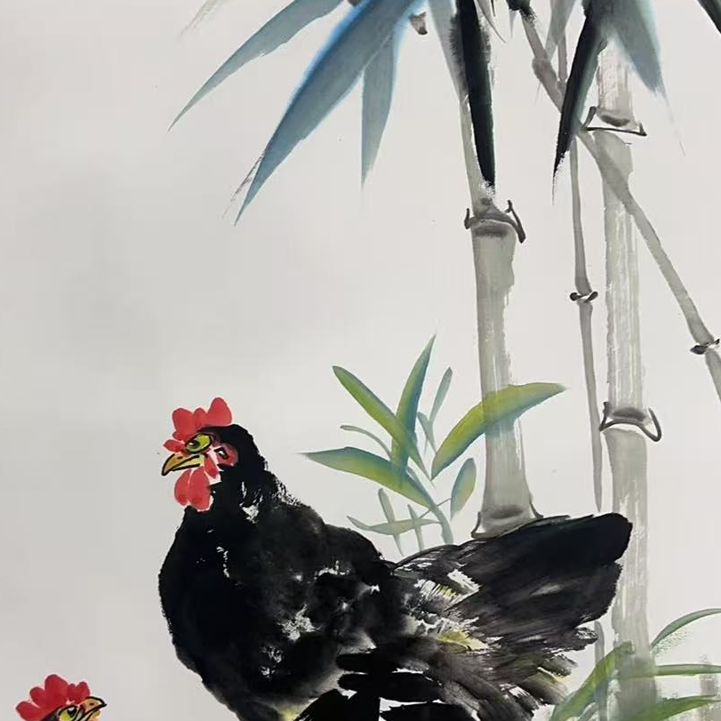 橱窗展示/乐雅文化艺术中心/隋树云/宣纸国画/带证书