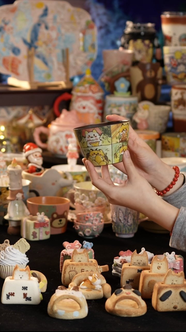 其他陶景德镇釉下彩手绘设计师款陶瓷