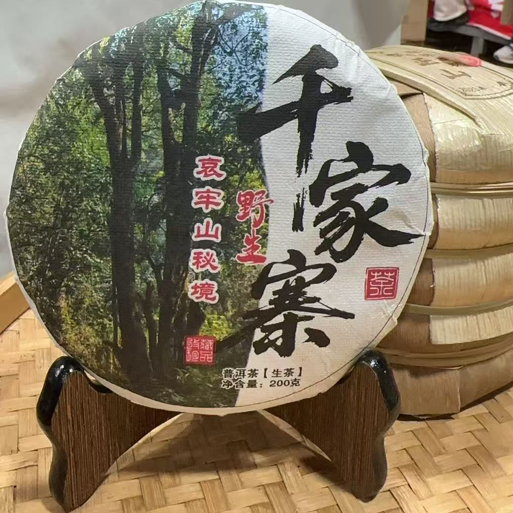1016号-2025年200克千家寨荒野哀牢山秘境 (春) 普洱生茶饼