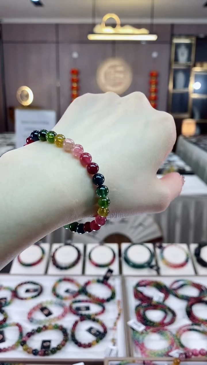 【闪购商品】单圈手串6mm+未镶嵌碧玺dan多样性发货一条