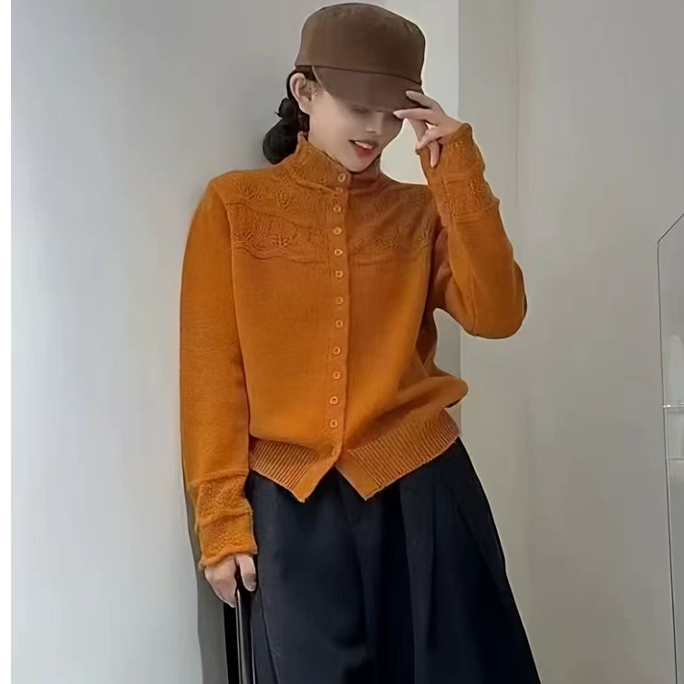 2025新款镂空勾花爆款针织开衫女士毛衣15