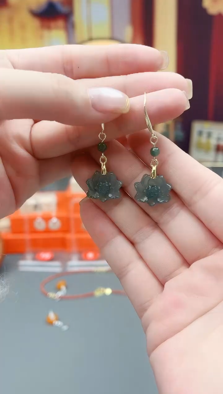 未镶嵌翡翠耳饰X99 