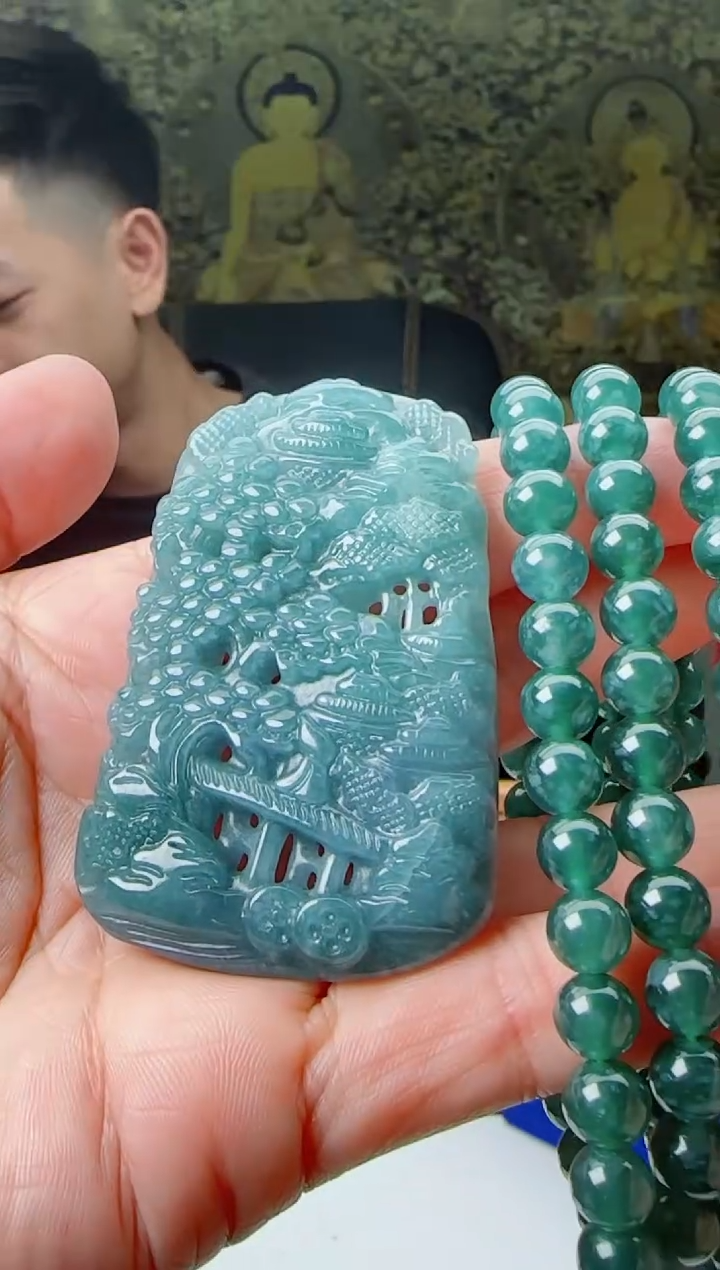 【闪购商品】翡翠颈饰未镶嵌多样性随机发其一