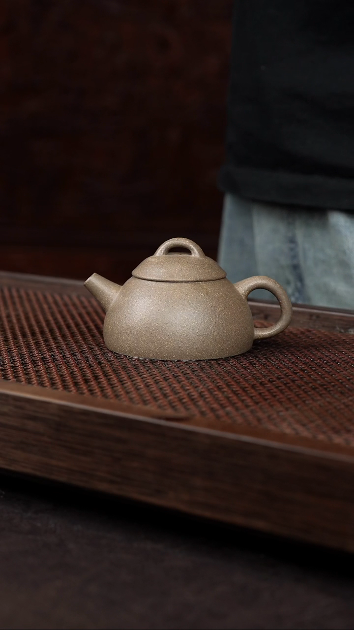 【闪购商品】紫砂茶壶粗砂青段半瓢