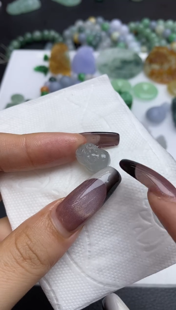 定制翡翠未镶嵌翡翠毛货~