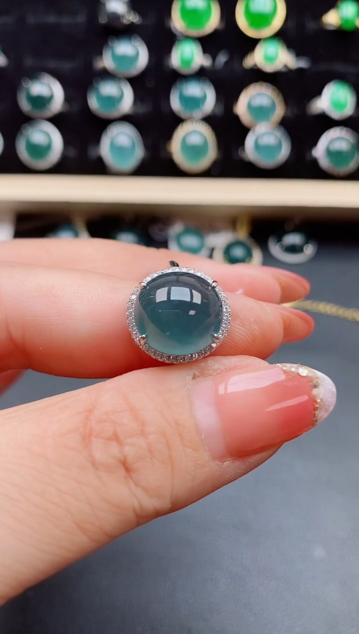 【闪购商品】翡翠戒指银S925镶嵌121212