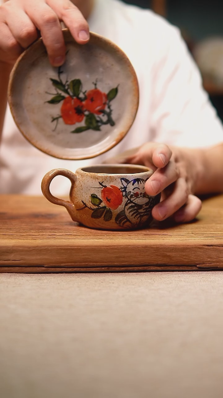 @@陶园瓷舍@@纯手工手绘@高温釉下彩