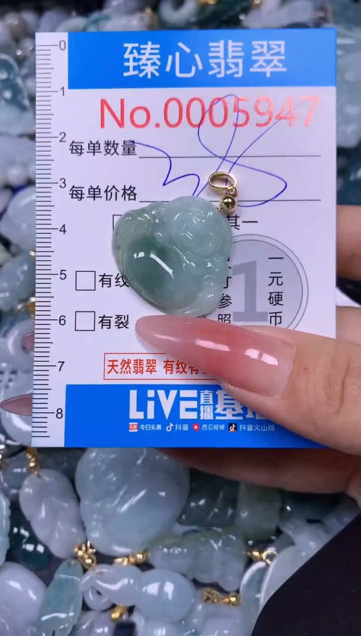 【闪购商品】翡翠颈饰未镶嵌含绳0005947