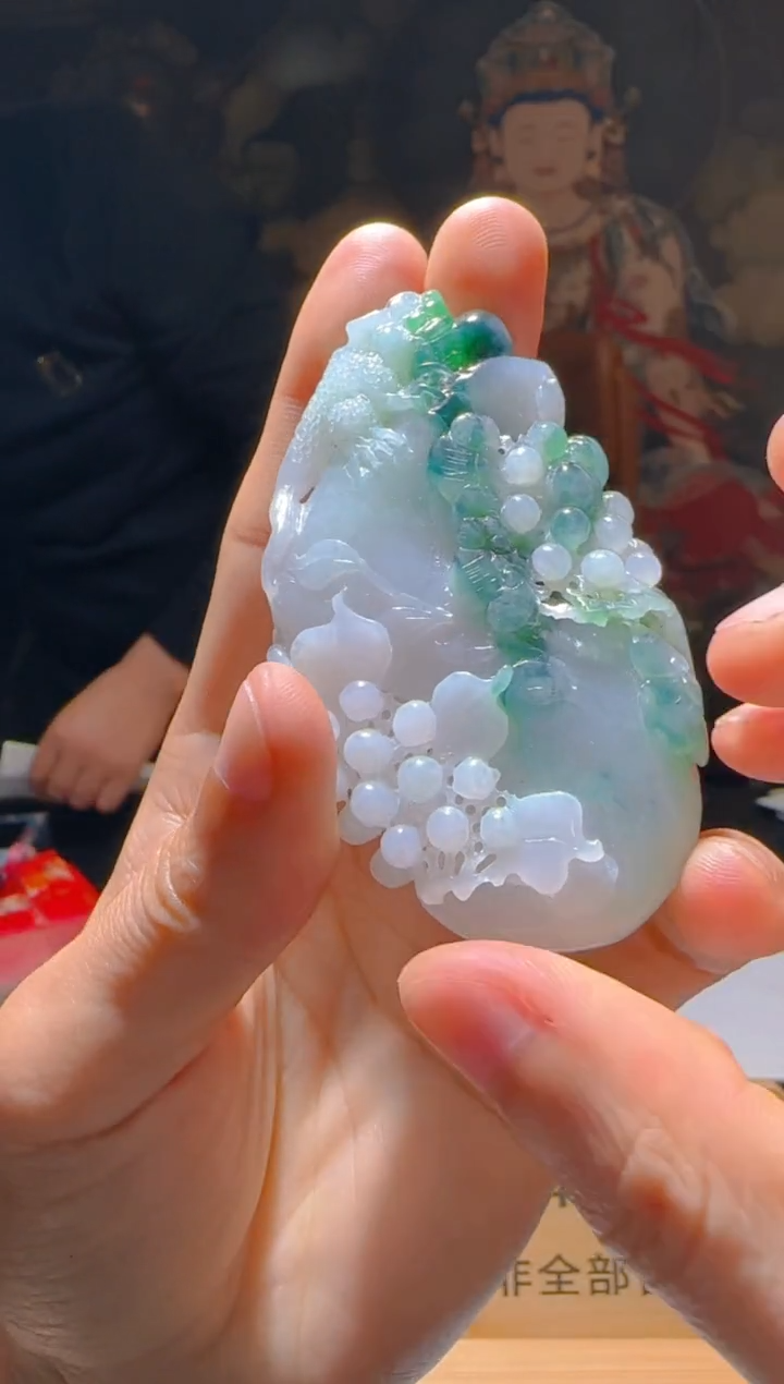 【闪购商品】定制翡翠未镶嵌L-@@QJSXJ223057