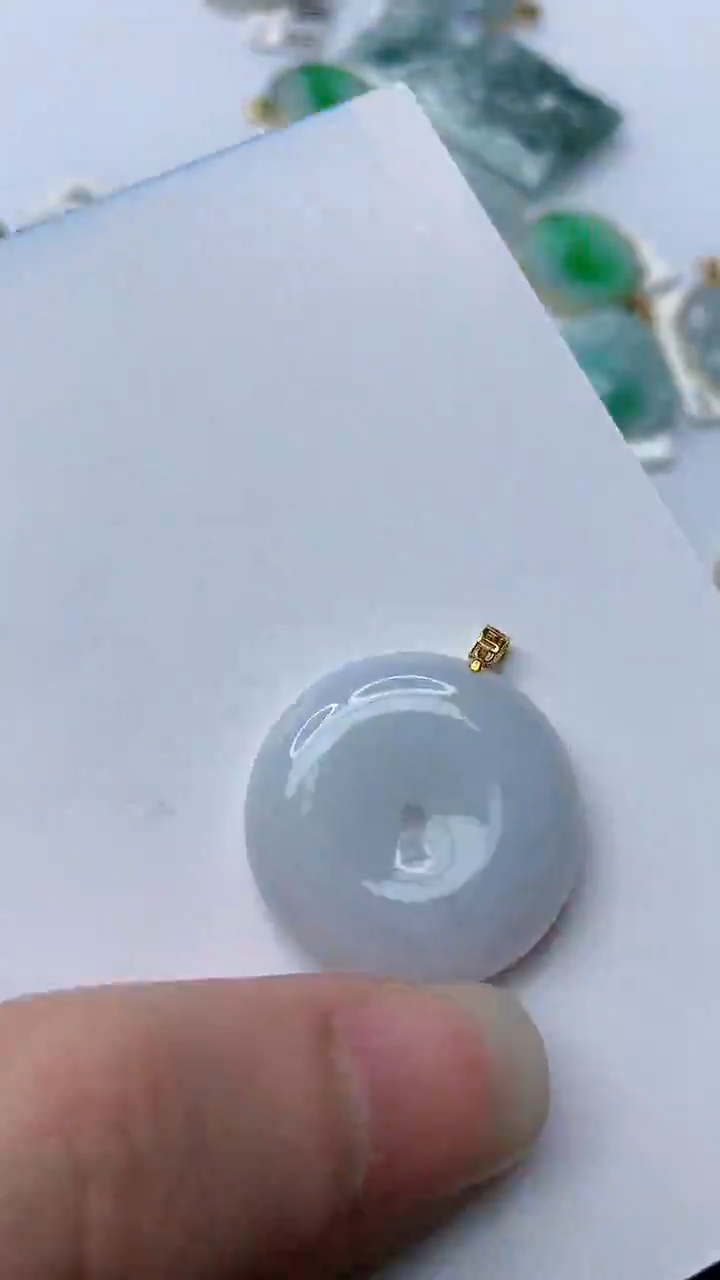 【闪购商品】翡翠颈饰18K金镶嵌92..........