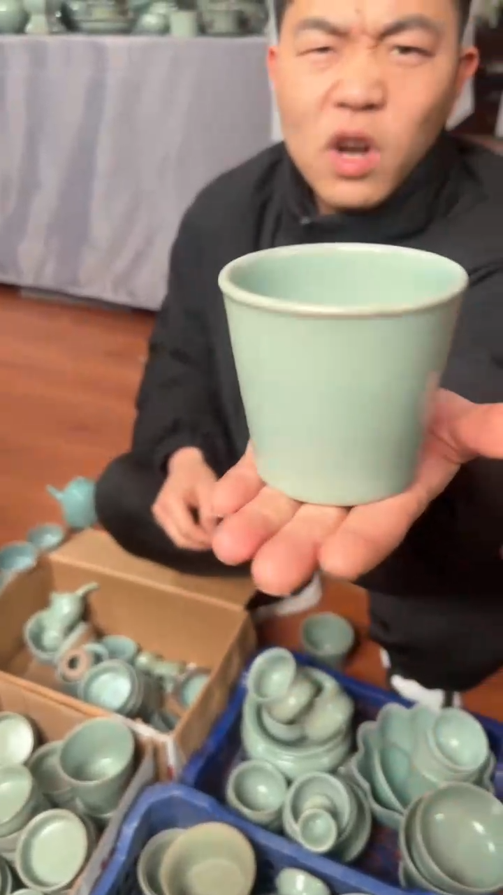 【闪购商品】杯汝瓷仿古可乐杯