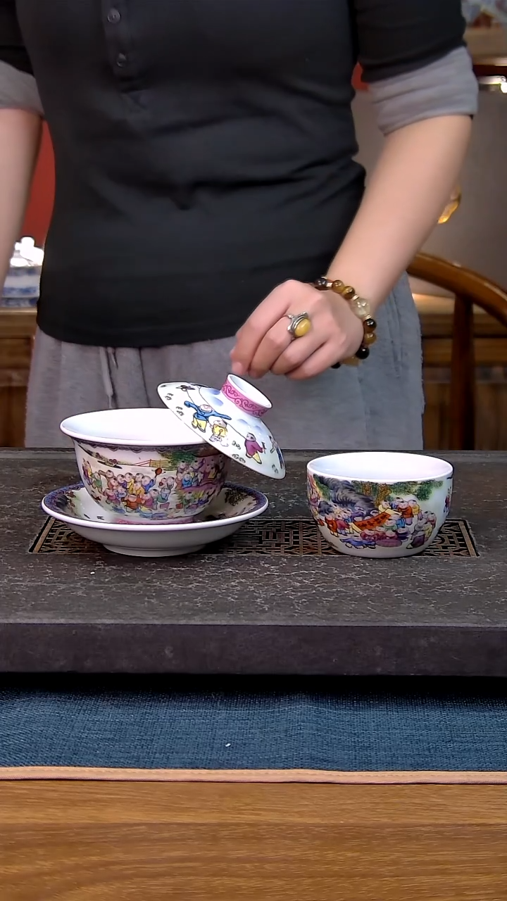 简装家用款2件套 白瓷陶瓷茶具