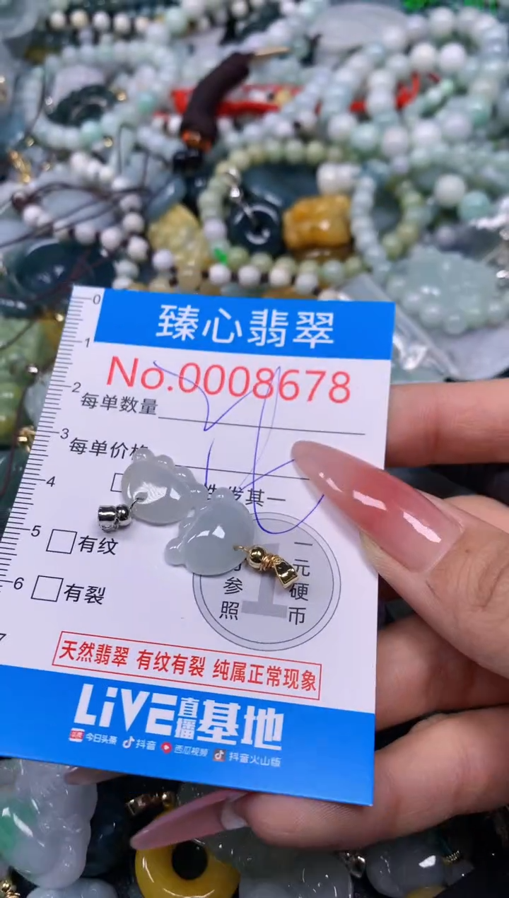 【闪购商品】翡翠颈饰未镶嵌含绳0008678