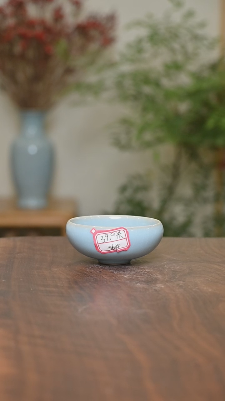 【闪购商品】其他36#手拉杯 微瑕天青釉朱家款