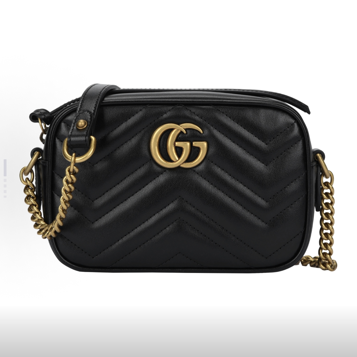 99新 GUCCI/古驰 黑色古驰相机包