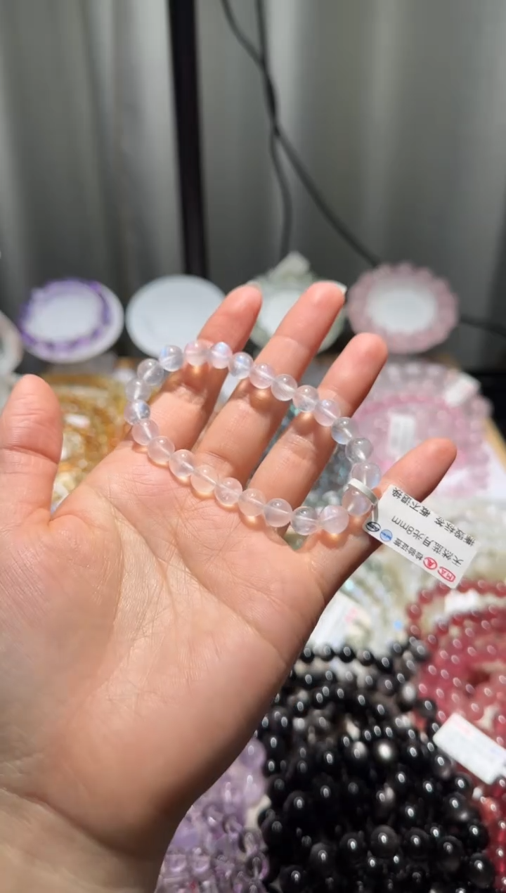 【闪购商品】月光石手链未镶嵌蓝月光8mm