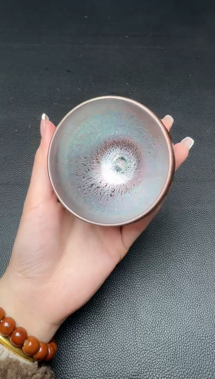 【闪购商品】茶盏杨敏彩金油滴120