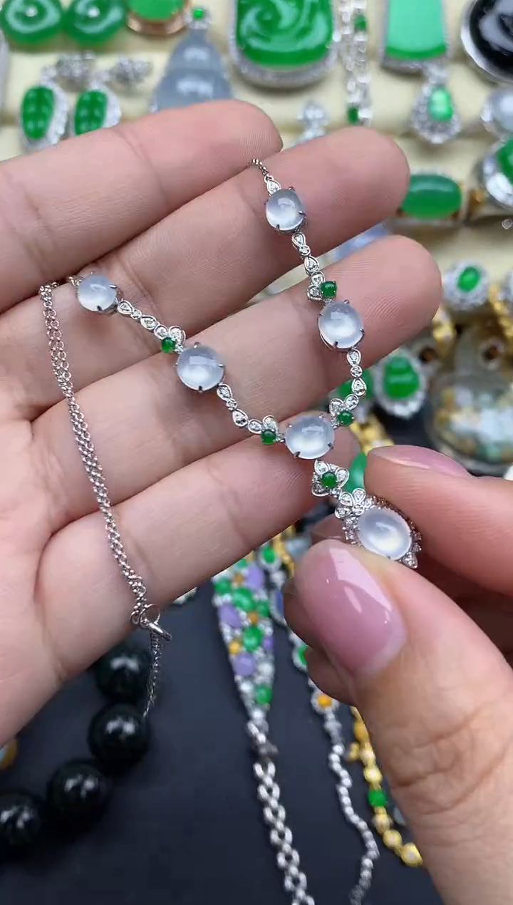 【闪购商品】翡翠颈饰18K金镶嵌556-中国好珍宝