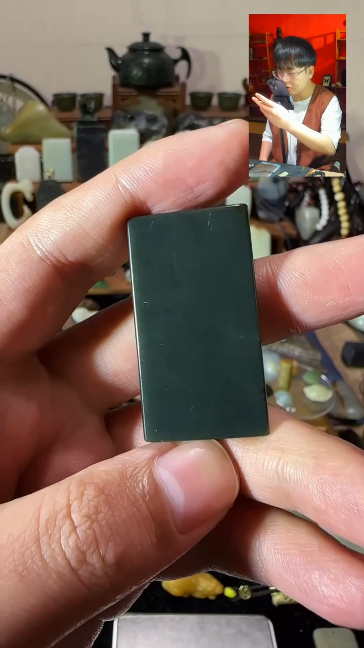 【闪购商品】和田玉颈饰未镶嵌8定制461塔青一细牌