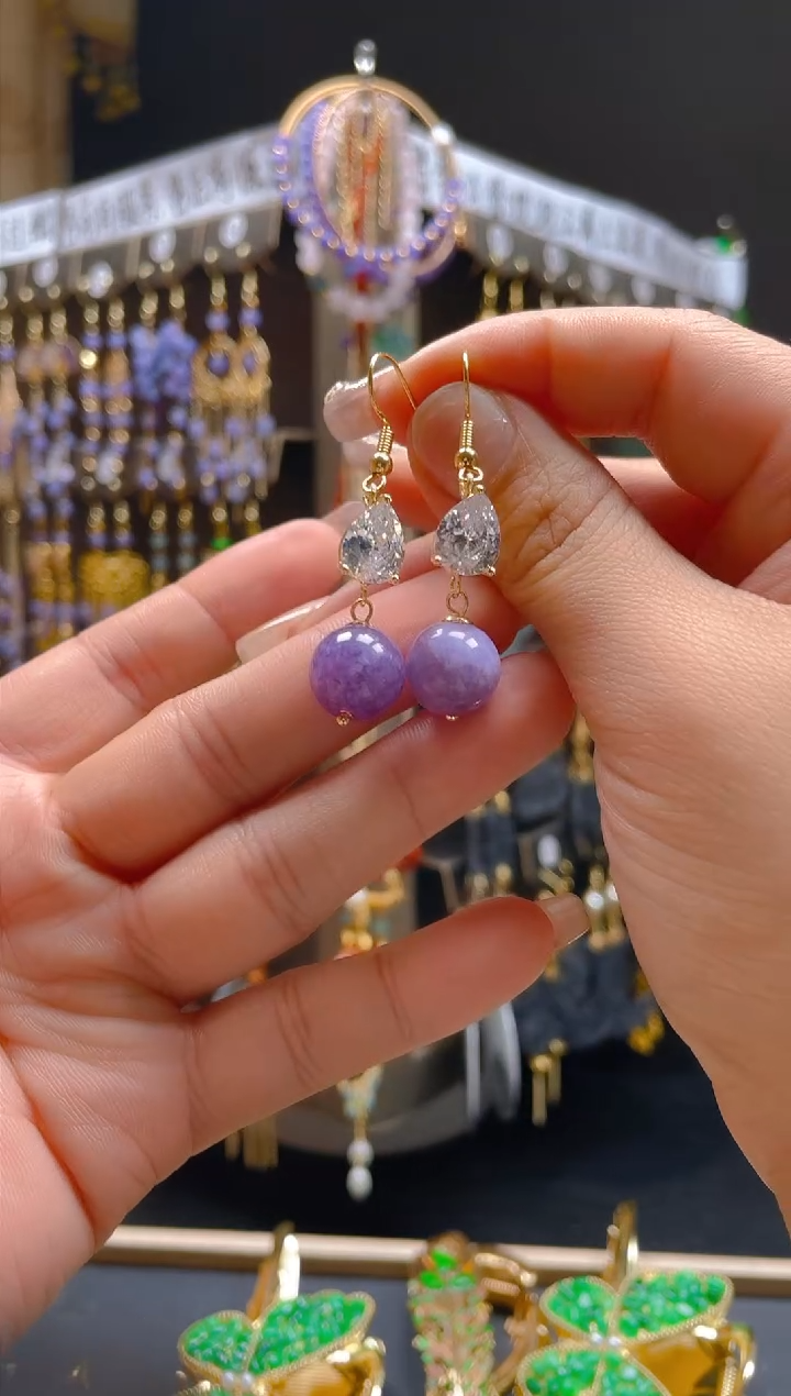 【闪购商品】玛瑙/玉髓耳饰合金060玛瑙饰品