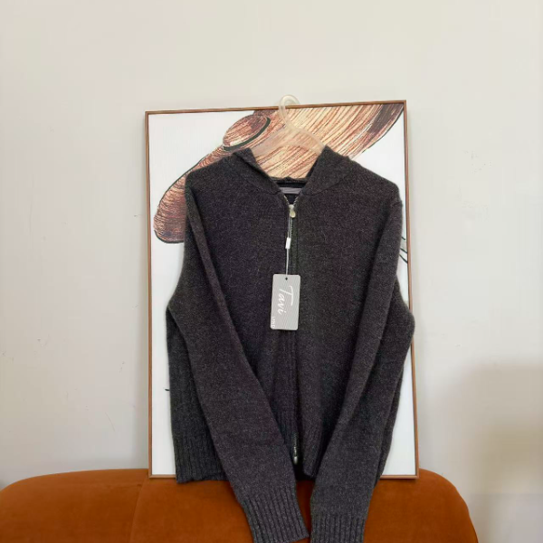 【杭州S姐精品女装】拉链帽绳24005