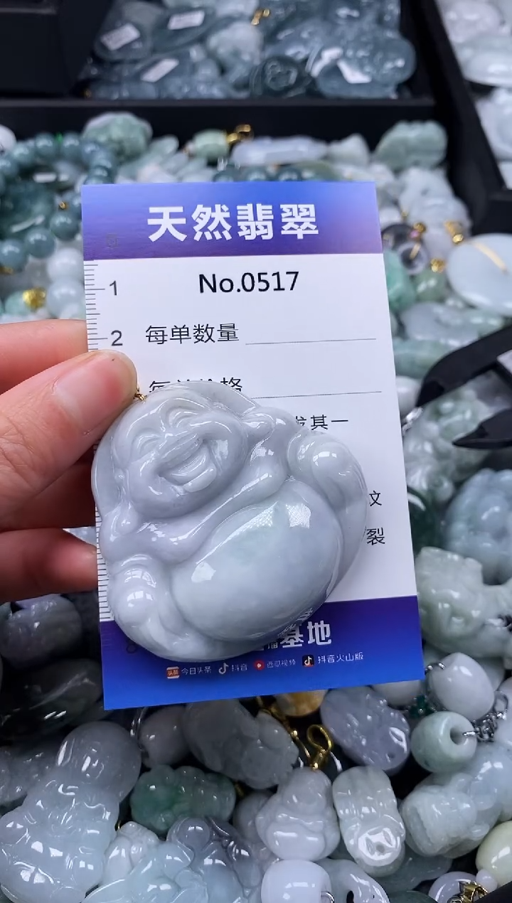 【闪购商品】翡翠颈饰未镶嵌缅甸A货翡翠0517