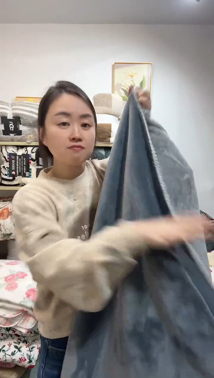 聚酯纤维200*230灰色床单