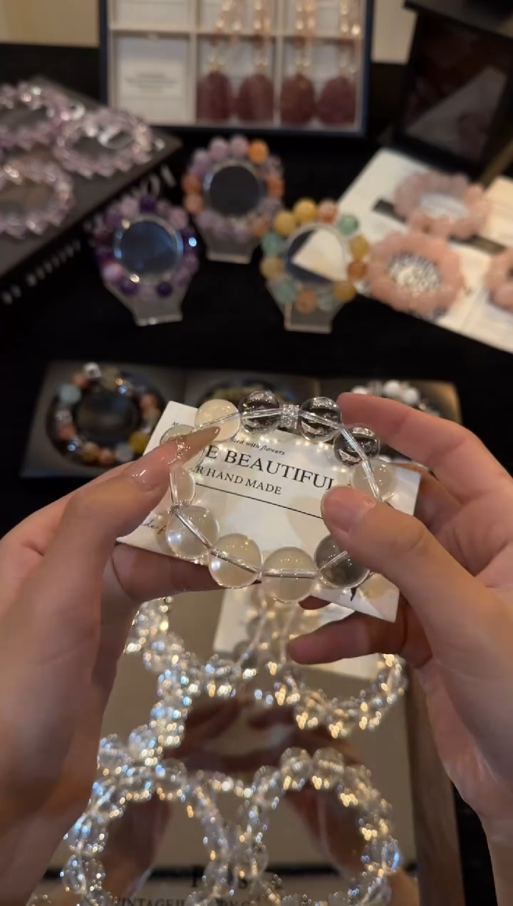 合金手链水晶白水晶x3486