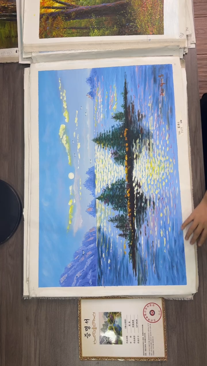 油画【103号】约50*70cm丨朝鲜原创纯手绘孤品油画丨顺丰包邮