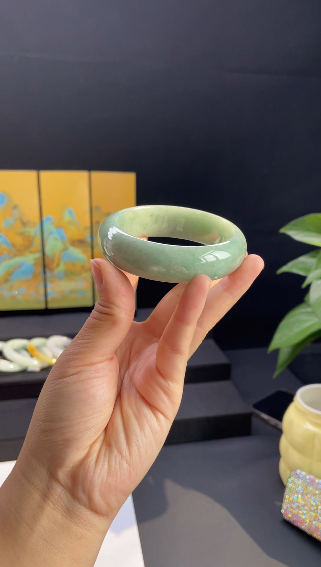 未镶嵌手镯翡翠02#天然缅甸A货翡翠手镯57-58圈口