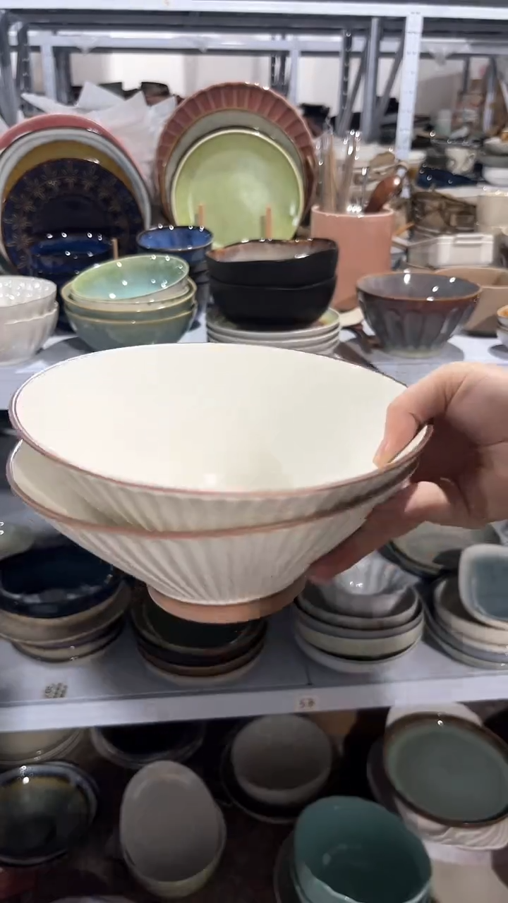 【闪购商品】瓷片外贸尾货满20包邮X2 八英寸咖边重瑕