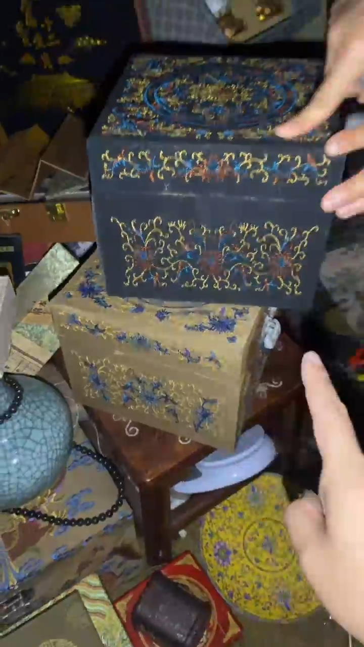 福利黄蓝刺绣方箱随几一箱一一一优选福利一一一优选