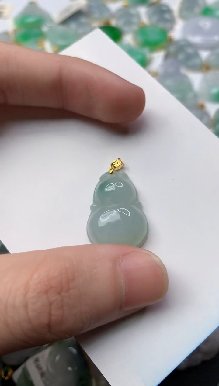 【闪购商品】翡翠颈饰18K金镶嵌2..........