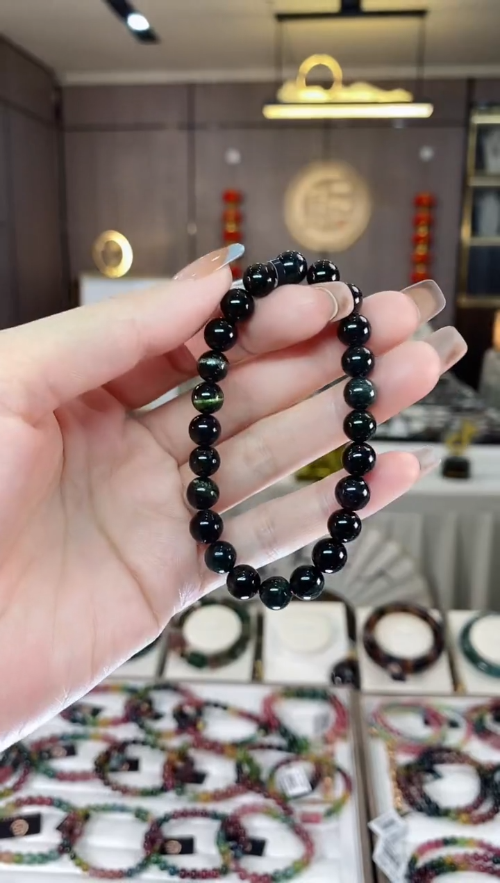 【闪购商品】碧玺单圈手串7mm+未镶嵌一物一证dan